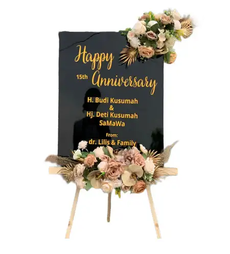 Papan Bunga Akrilik Damping