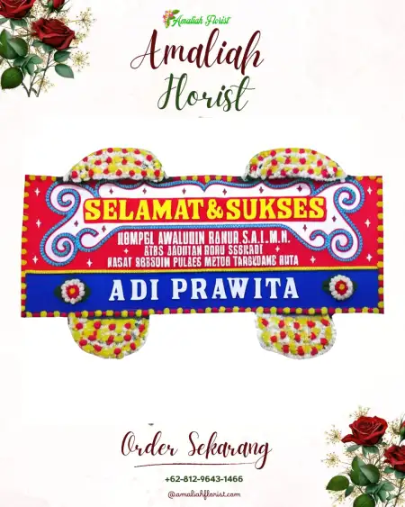Papan Bunga Ucapan Selamat Damping